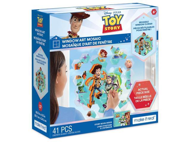 Disney: Window Art Mosaic - Toy Story - 41 pcs, Reusable Window Puzzle Clings