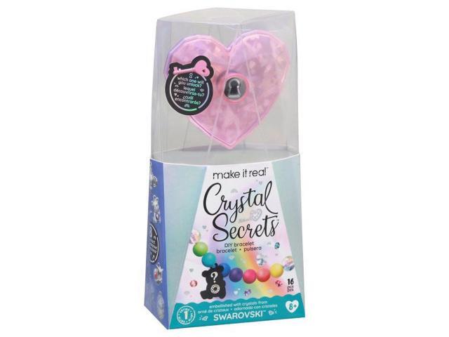 Make It Real Crystal Secrets DIY Bracelet Kit Surprise Jewelry Making Set for Kids (Model 1711)