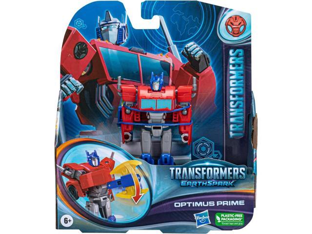 Transformers Toys EarthSpark Warrior Class Optimus Prime Action Figure