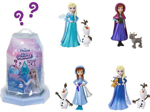 Disney Frozen Ice Reveal Surprise Small Doll with Ice Gel (Dolls May Vary)