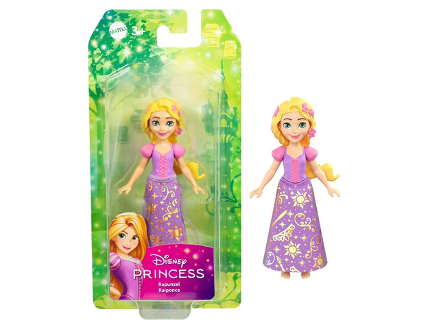Disney Princess Rapunzel Posable Small Doll in Shiny Outfit