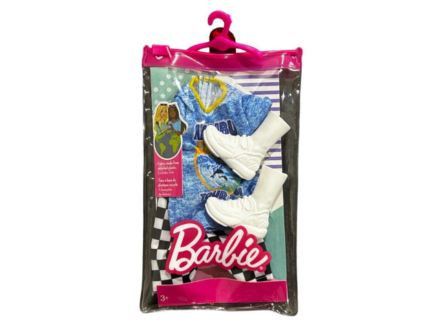 Barbie Fashions Ken Doll Clothes, Set with Malibu Tee, Shorts & Accessory