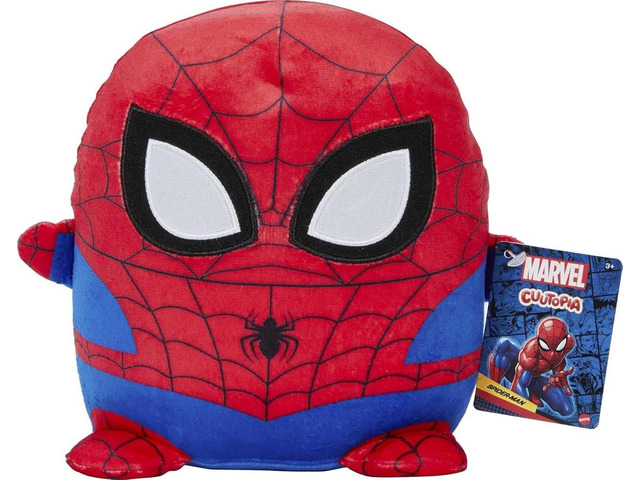 Marvel Cuutopia 10-inch Spider-Man Plush Character, Super Hero Soft Pillow