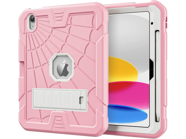 iPad Case 10th Generation for Kids, iPad 10.9 inch Case with Stand, Heavy Duty Rugged Protective iPad 10th 2022 Case Cover A2757, A2777 with Pencil...