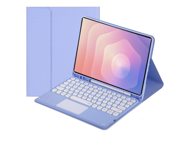 Magnetic Detachable Touch Keyboard Case w/Pen Slot for Tab S11 11' SM-X730/SM-X736B, Purple