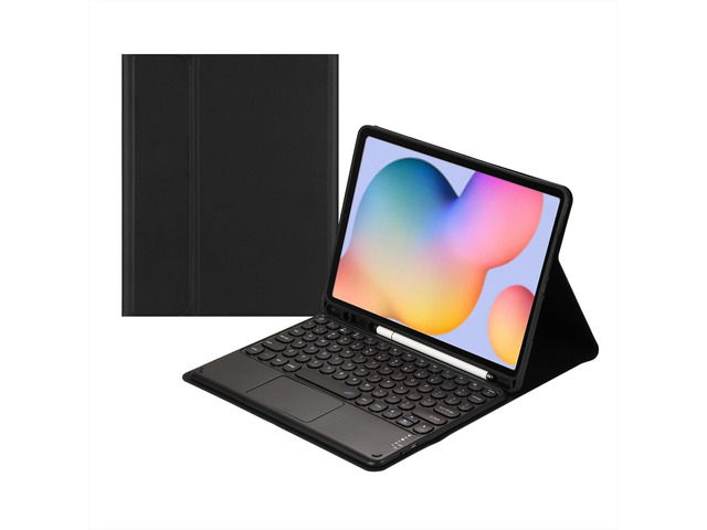 Magnetic Detachable Touchpad Keyboard Case with S Pen Holder for Samsung Galaxy Tab S6 Lite 10.4 Inch,Black