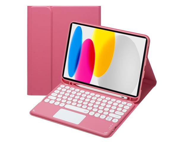 Magnetic Detachable Touchpad Keyboard Case for iPad 10th Generation & iPad 11th GenerationRed