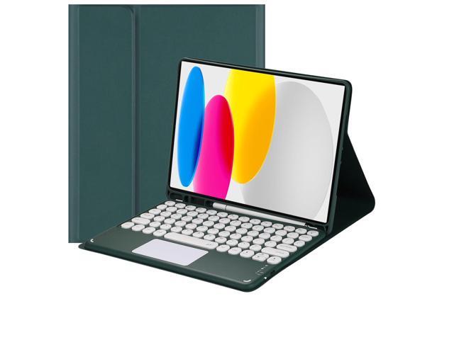 Magnetic Detachable Touchpad Keyboard Case for iPad 10th Generation & iPad 11th GenerationDark Green