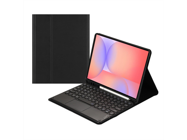 Magnetic Detachable Touchpad Keyboard Case for Samsung Galaxy Tab S10 Lite, Tab S10 FE, Tab S9 FE 10.9 Inch & Tab S9 11 Inch,Black