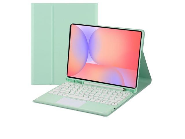 Magnetic Detachable Touchpad Keyboard Case for Samsung Galaxy Tab S10 Lite, Tab S10 FE, Tab S9 FE 10.9 Inch & Tab S9 11 Inch,Green