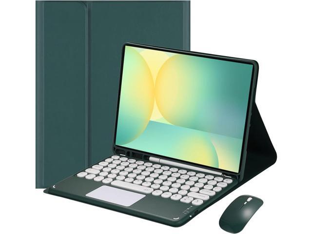 Magnetic Detachable Touch Keyboard Case with Mouse for Samsung Tab S10 FE+ 13.1' 2025 (X620/X626B), Dark Green