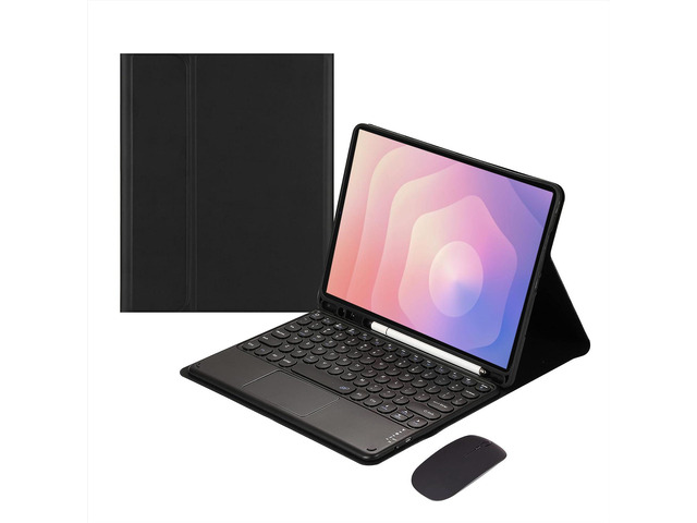 Magnetic Detachable Touch Keyboard Case with Mouse for Samsung Tab S11 11' 2025 (SM-X730/SM-X736B)Black