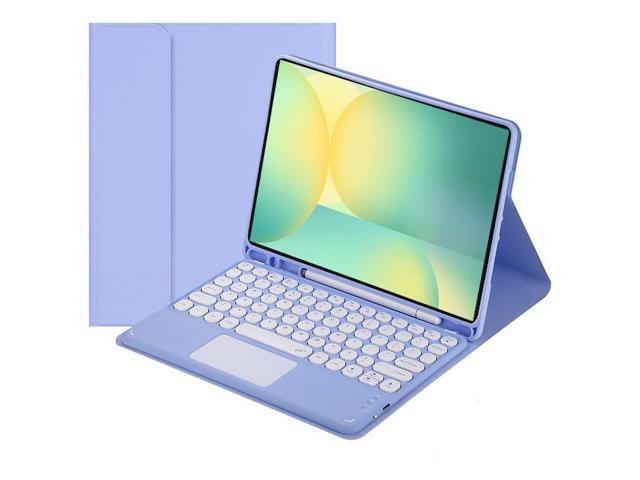 Magnetic Detachable Touch Bluetooth Keyboard Case with Pen Holder for Samsung Tab S10 FE+ 13.1'(2025,X620/X626B),Purple