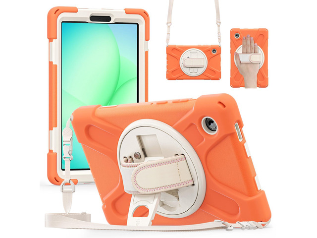 Shockproof Kids Case with Pencil Holder, 360° Rotatable Stand, Hand & Shoulder Strap for Samsung Galaxy Tab A11 8.7' (2025) / Tab A9 8.7' (2023),...