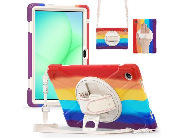 Shockproof Kids Case with Pencil Holder, 360° Rotatable Stand, Hand & Shoulder Strap for Samsung Galaxy Tab A11 Plus 11' (2025) / Tab A9 Plus 11'...