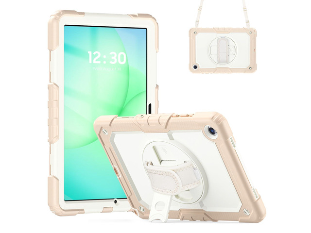 Heavy Duty Shockproof Case with 360Â° Rotatable Stand, Hand & Shoulder Strap for Samsung Galaxy Tab A11 Plus 11' (2025) / Tab A9 Plus 11' (2023),...