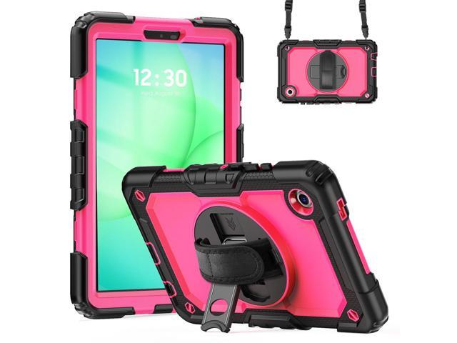 Heavy Duty Shockproof Case with 360° Rotatable Stand, Hand & Shoulder Strap for Samsung Galaxy Tab A11 8.7' (2025) / Tab A9 8.7' (2023), RosePC