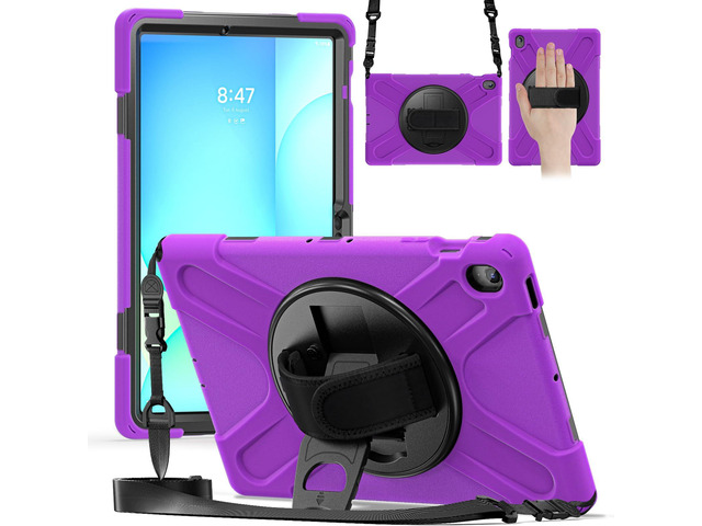 Shockproof Kids Case with Pencil Holder, 360° Rotating Hand Strap, Stand & Shoulder Strap for Samsung Galaxy Tab S10 FE+ 13.1' 2025 (X620/X626B),...