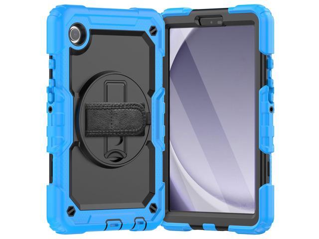 Heavy Duty Shockproof Protective Case with Screen Protector, 360° Rotating Stand, Hand & Shoulder Strap for Samsung Galaxy Tab A9 8.7-inch... Heavy Duty Shockproof Protective Case with Screen Protector, 360° Rotating Stand, Hand & Shoulder Strap for Samsung Galaxy Tab A9 8.7-inch...