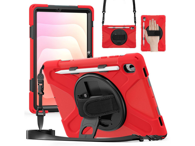 Heavy Duty Shockproof Kids Case with Screen Protector, 360° Rotating Hand Strap & Stand, Shoulder Strap for Samsung Galaxy Tab S11 11' 2025...