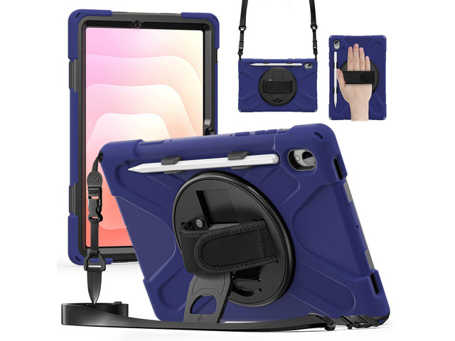 Heavy Duty Shockproof Kids Case with Screen Protector, 360° Rotating Hand Strap & Stand, Shoulder Strap for Samsung Galaxy Tab S11 11' 2025...