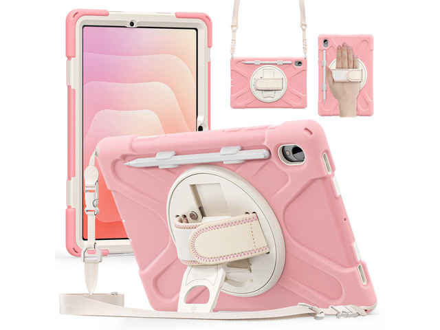 Heavy Duty Shockproof Kids Case with Screen Protector, 360Â° Rotating Hand Strap & Stand, Shoulder Strap for Samsung Galaxy Tab S11 11' 2025...
