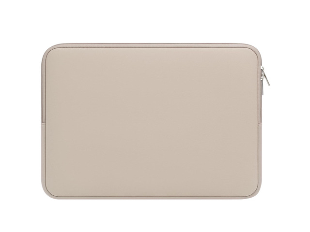 Soft Padded Zipper Protective Laptop Carrying Sleeve for 14' Notebooks, Chromebooks, Tablets & Ultrabooks,Khaki