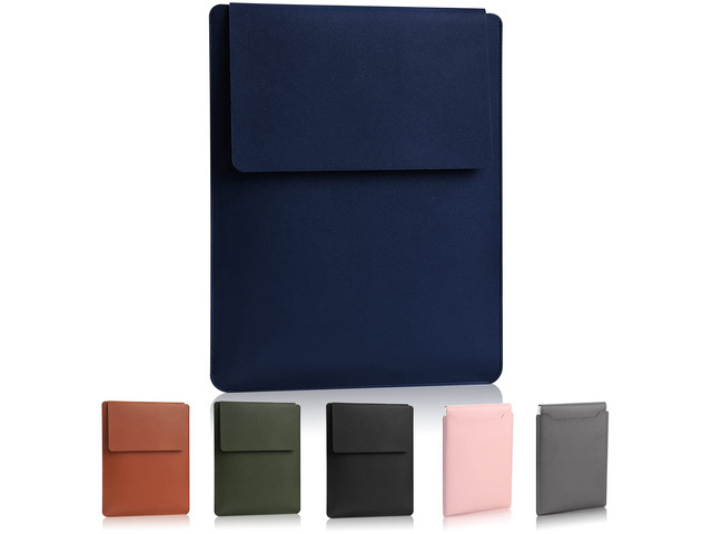 Padded Thin Portable Laptop Sleeve for 13.3-14 Inch, Compatible with 2022 MacBook Pro 14', 2015 MacBook Pro/Air 13.3', Blue