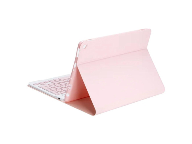 Keyboard Case for Xiaomi Pad 7 / Pad 7 Pro 11.2 inch, PU Leather Detachable Tablet Cover, Horizontal Stand, English Layout, Rechargeable,Lavender Gray