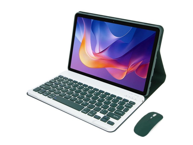 Detachable Rechargeable Stand Keyboard Case with English Keyboard & Mouse for 11 Inch Xiaomi Redmi Pad 2 2025, Green