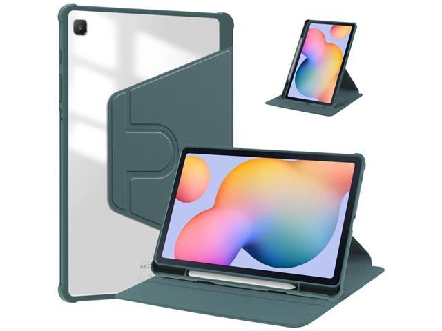 360° Rotatable Hard Clear Back Tablet Cover with Auto Sleep/Wake, Pencil Slot & Horizontal/Vertical Stand for 10.4-inch Samsung Galaxy Tab S6 Lite...