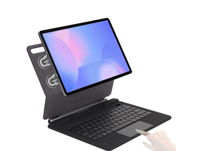 Magnetic Magic Backlit Keyboard with Multi-Touch Trackpad & Power Display Indicator for 13.1-inch 2025 Samsung Galaxy Tab S10 FE Plus...