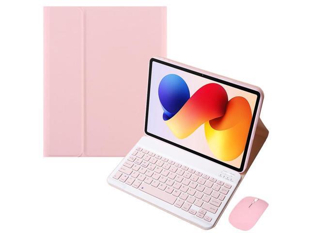 Detachable Rechargeable Bluetooth Wireless Keyboard Stand Case with US English Layout for 12.1-inch 2025 Xiaomi Redmi Pad 2 Pro, Pink