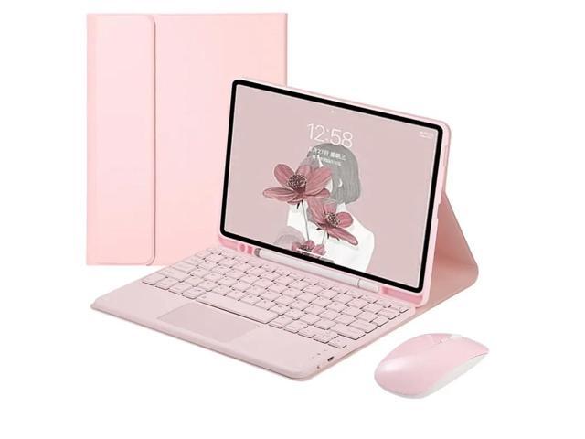 Detachable Wireless English Touchpad Keyboard & Mouse Folio Case with Pencil Holder & Adjustable Stand for Samsung Galaxy Tab A9+ / A9 Plus 11 Inch...
