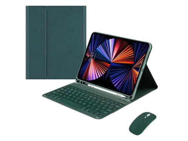 Detachable English Layout Keyboard & Mouse Folio Stand Case with Pencil Holder for Samsung Galaxy Tab A7 10.4 Inch 2020/2022...