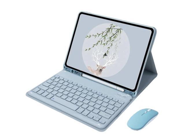 Detachable English Keyboard & Mouse Folio Case with Pencil Holder & Adjustable Stand for Samsung Galaxy Tab A8 10.5 Inch (SM-X200/X205/X207) (Misty...