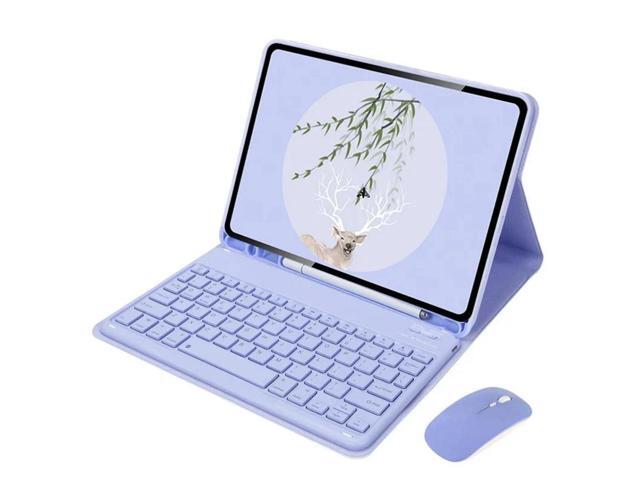 Detachable English Layout Keyboard & Mouse Folio Stand Case with Pencil Holder for Samsung Galaxy Tab A7 10.4 Inch 2020/2022...