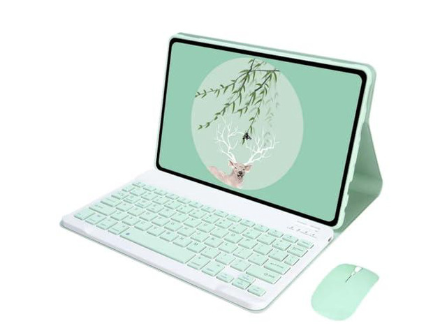 Detachable Keyboard & Mouse Combo Stand Case for Samsung Galaxy Tab A7 Lite 8.7 Inch (SM-T220/T225/T227) (Mint)