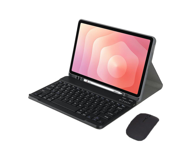 Keyboard Case for Samsung Tab S11 11' 2025 (SM-X730/X736B), Detachable Rechargeable Bluetooth English Keyboard with Pencil Holder & Stand, Black