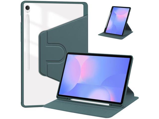 360Â° Rotating Clear Acrylic Case for Samsung Tab S10 FE+ 13.1' (SM-X620/X626B), Hard Transparent Back, Horizontal & Vertical Rotatable Stand,...