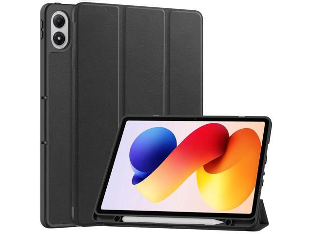 TPU Soft Protective Case with Pencil Slot, Magnetic Stand & Auto Sleep/Wake Compatible with Xiaomi Redmi Pad 2 Pro 12.1' 2025 (Black)