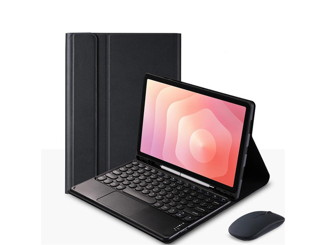 Round Key Bluetooth Keyboard Case w/ Trackpad for Samsung Tab S11 11' (SM-X730/SM-X736B), Detachable Rechargeable US Keyboard, Pen Slot & Stand...