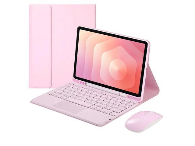 Detachable Bluetooth Keyboard Case with Trackpad and S Pen Holder for Samsung Galaxy Tab S11 11' SM-X730/SM-X736B(Pink)