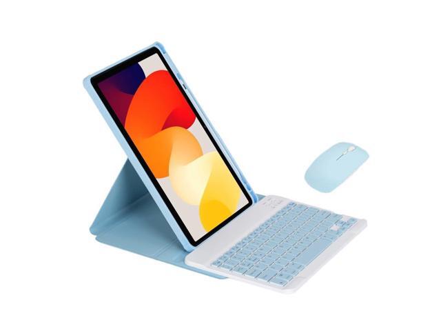 360° Rotatable Clear Acrylic Detachable Keyboard Case for Samsung Galaxy Tab A9+ 11' SM-X210/X216/X218, Horizontal & Vertical Stand with Pencil...
