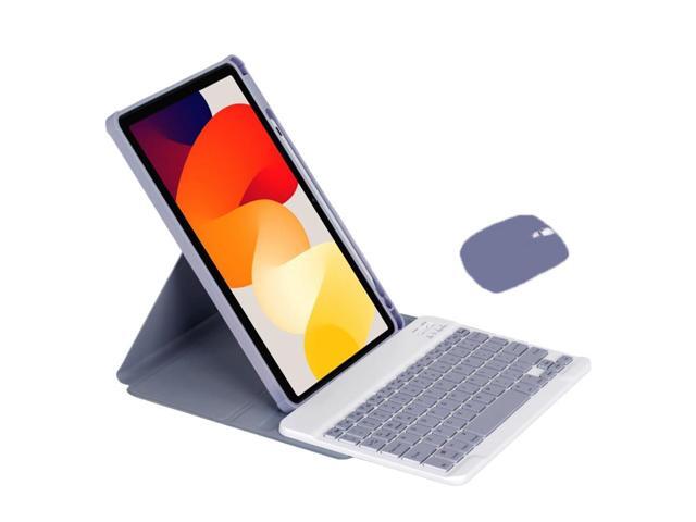 360° Rotatable Clear Acrylic Detachable Keyboard Case for Samsung Galaxy Tab A9+ 11' SM-X210/X216/X218, Horizontal & Vertical Stand with Pencil...