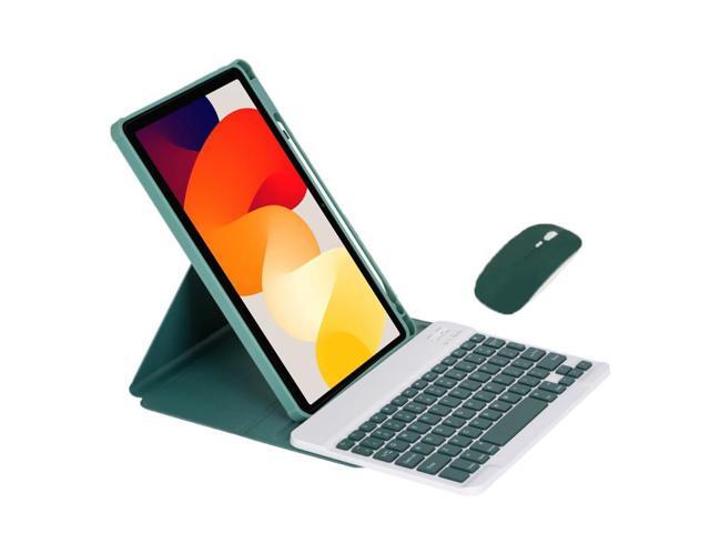 360° Rotatable Clear Acrylic Detachable Keyboard Case for Samsung Galaxy Tab A9+ 11' SM-X210/X216/X218, Horizontal & Vertical Stand with Pencil...