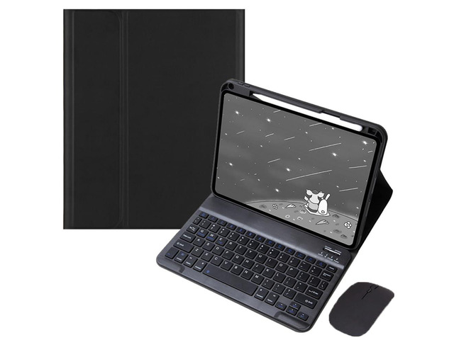 Keyboard Case for Xiaomi Pad 7 / Xiaomi Pad 7 Pro 11.2', Sky Blue PU Leather Folio Cover, Detachable Rechargeable English Keyboard, Pencil Slot &...