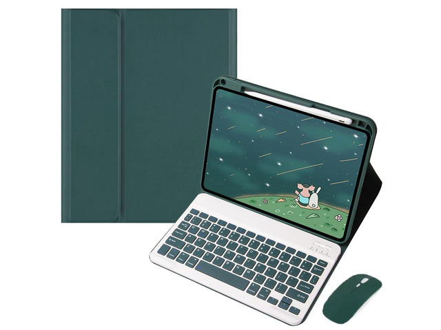 Keyboard Case for Xiaomi Pad 7 / Xiaomi Pad 7 Pro 11.2', Sky Blue PU Leather Folio Cover, Detachable Rechargeable English Keyboard, Pencil Slot &...