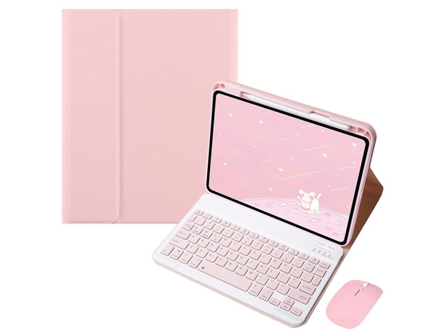 Keyboard Case for Xiaomi Pad 7 / Xiaomi Pad 7 Pro 11.2', Sky Blue PU Leather Folio Cover, Detachable Rechargeable English Keyboard, Pencil Slot &...