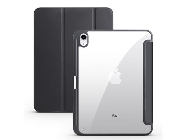 Acrylic Tablet Case for iPad mini A17 Pro / iPad Mini 6 8.3 Inch, Clear Hard Back Cover with Pencil Holder, Trifold Magnetic Horizontal Stand, Auto...